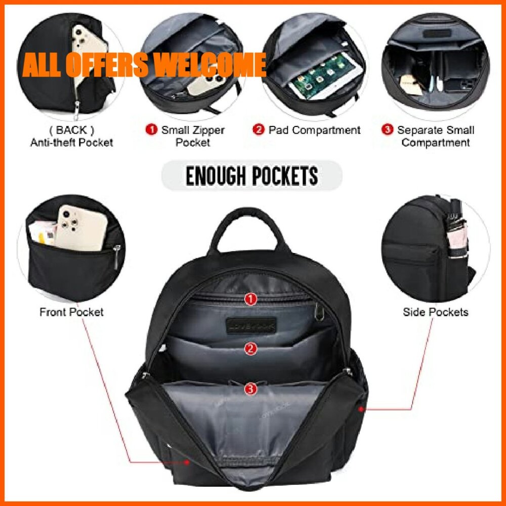 Waterproof Mini Backpack Lightweight Nylon Daily … - image 4